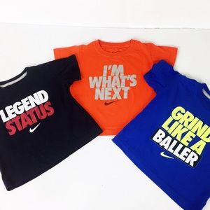 Boys Nike T-Shirts Bundle Sz 2T